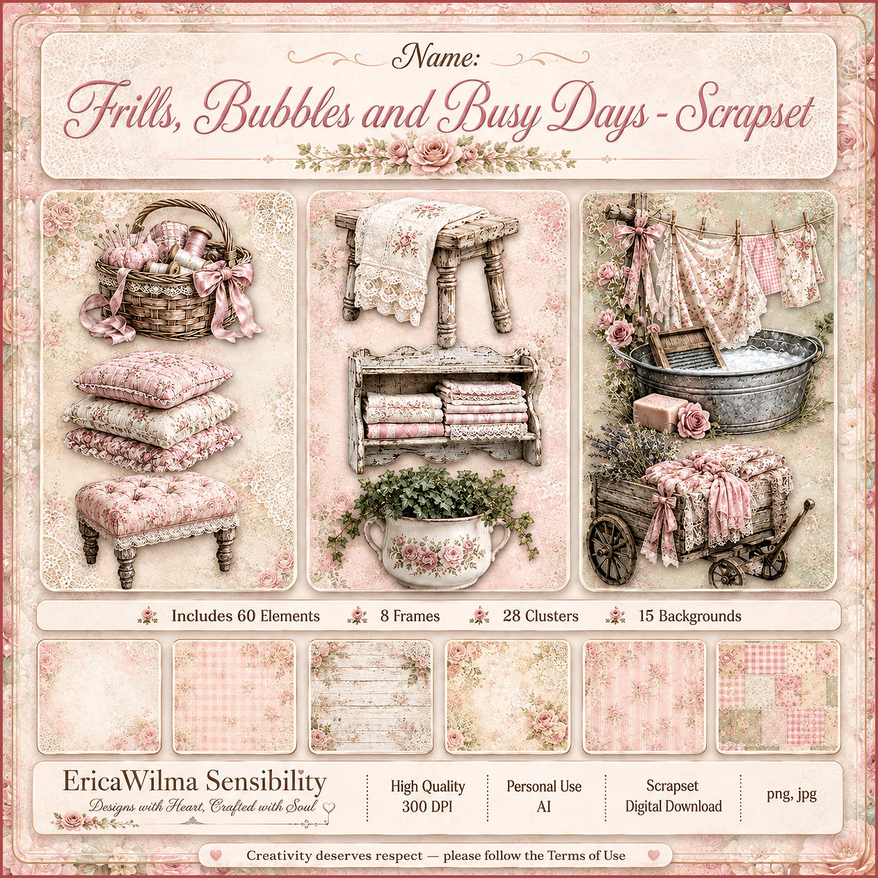 (image for) EW AI Frills, Bubbles and Busy Days - Scrapset 2026